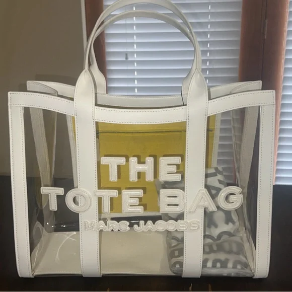 Marc Jacobs Clear and Yellow Tote Bag - Picture 2 of 7